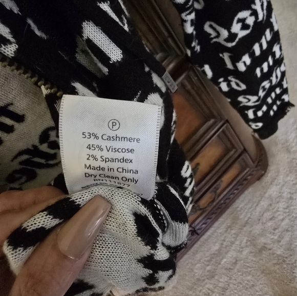 L.A.M.B Gwen Stephani Vintage Cashmere Blend Cardigan Hoody XS - Picture 5 of 6